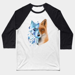 blue shattered fox Baseball T-Shirt